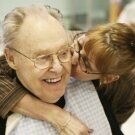 Elderly man with Alzheimer's disease